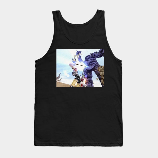 Archer vs Rock monster - 弓箭手与摇滚怪兽 Tank Top by foxxya